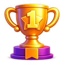 Award-winning STEM badge trophy for Big Brainbox educational platform.