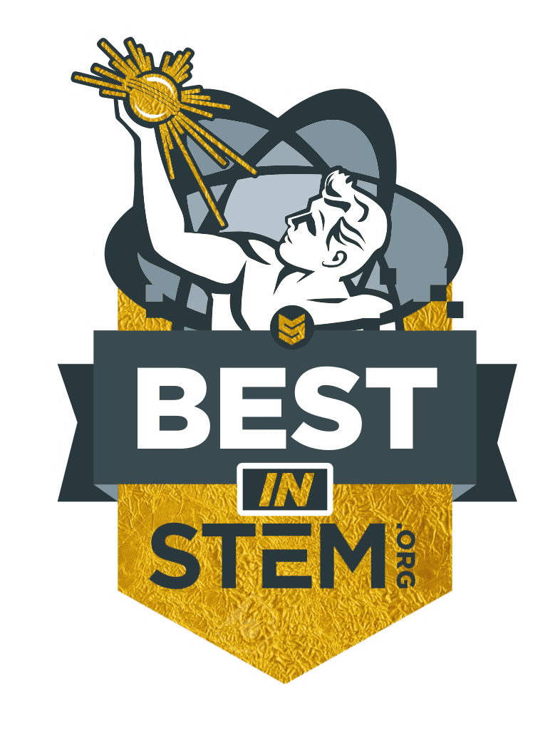 Badge for STEM excellence and achievement.